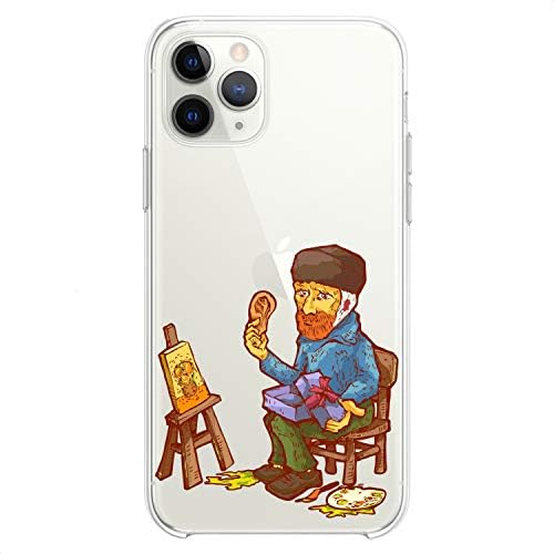 Cavka TPU Kılıf iPhone 14 ile uyumlu Pro Max 13 12 Mini 11 Xs X 8 Artı Xr 7 SE Sanatçı Oluşturma Van Gogh Tasarımı