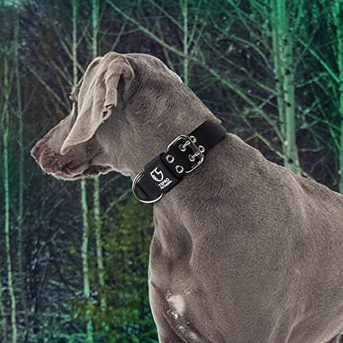 TSPRO 1.5 inç Taktik köpek tasması Askeri Güçlü köpek tasması Çalışma K9 köpek tasması Metal Toka ve ABD Bayrağı