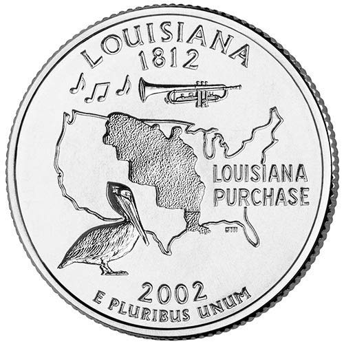 2002 P BU Louisiana Eyalet Mahallesi Seçimi Dolaşımsız ABD Darphanesi