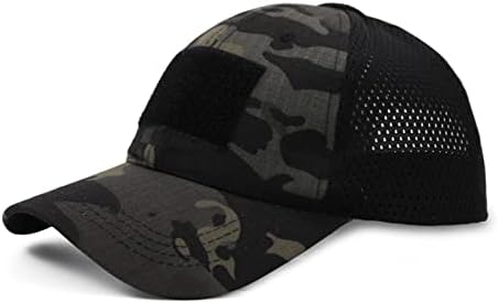 Unisex Yaz Örgü şoför şapkası Kamuflaj beyzbol şapkası Rahat güneş şapkası Ayarlanabilir Hafif Snapback Spor yazlık