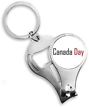 Kanada günü kutsama tırnak makası yüzük Anahtarlık şişe açacağı Clipper kutlamak