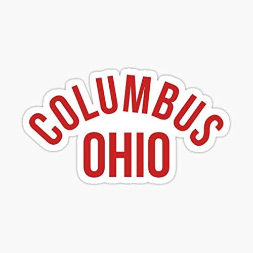 Columbus Ohio Çıkartması-Çıkartma Grafiği-Otomatik, Duvar, Dizüstü Bilgisayar, Hücre, Pencereler için Kamyon Çıkartması,