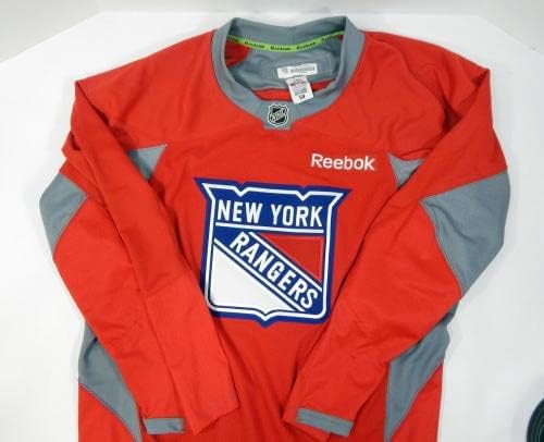 New York Rangers Oyunu Kullanılmış Kırmızı Antrenman Forması Reebok NHL 58 DP29927 - Oyun Kullanılmış NHL Formaları