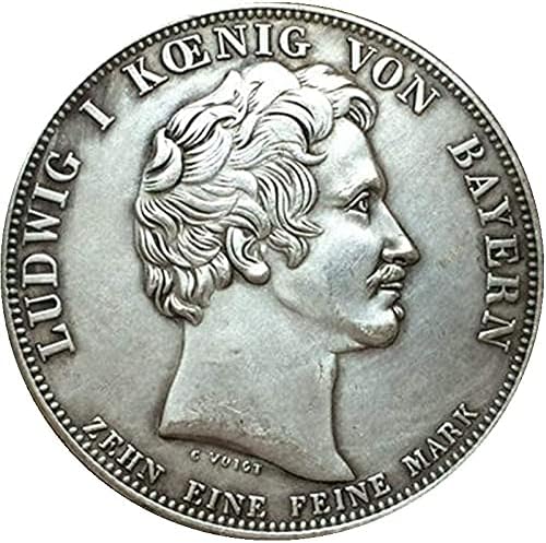1826 Alman Sikke Bakır Kaplama Gümüş Kaya Paraları El Sanatları CollectionCoin Koleksiyonu hatıra parası