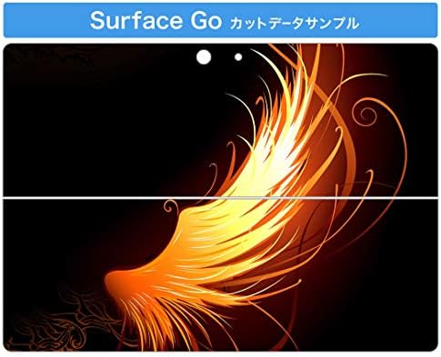 microsoft Surface ıçin ıgstıcker Çıkartması Kapak Go/Go 2 Ultra Ince Koruyucu Vücut Sticker Skins 000439 Tüy Turuncu