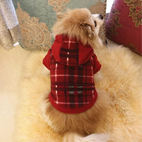 3 Paket Ekose Köpek Kazak Noel Köpek Giysileri Triko Yumuşak Sıcak Köpek Gömlek Kış Kazak Küçük Köpekler Kediler