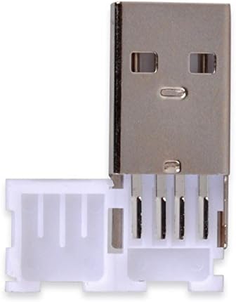 HTTX 20 adet Düz Lehimleme USB 2.0 A Tipi Erkek Bağlantı Noktası Fişi jack konnektörü, USB Onarım Yedek Adaptör