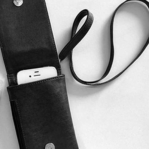 Şok Kız Figürü Sanat Tasarım İllüstrasyon Telefon cüzdan Asılı Cep Kılıfı Siyah Cep