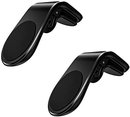 Kama 360 Derece Araç Tutucu Akıllı Telefon için (2 Paket) Hava Firar Manyetik telefon tutucu yuvası (Siyah)