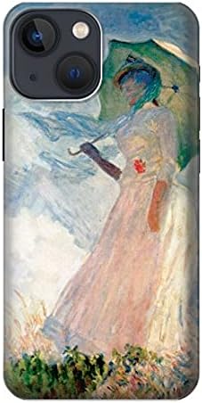 iPhone 13 için Şemsiye Kılıf Kapaklı R0998 Claude Monet Kadın