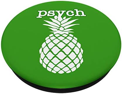 Yeşil Psych Ananas Meyve Komik Grafik Tasarım PopSockets PopGrip: Telefonlar ve Tabletler için Değiştirilebilir Kavrama