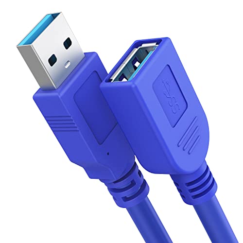 OrmQ Kısa USB Uzatma Kablosu, USB 3.0 Uzatma Kablosu USB Uzatma Kablosu-USB Erkek-Dişi Uzatma Kablosu-2 Fit (0,6