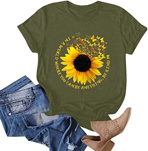 Kadınlar için sevimli Üstleri Yaz Kısa / Uzun Kollu Gömlek Crewneck Tişörtü Kawaii Grafik Baskı Tees Y2k Artı Boyutu