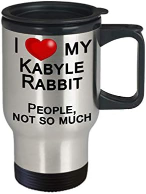 Kabyle Tavşan Seyahat Kupası, Tavşan Aşığı için Hediye-İnsanları Değil Tavşanları Seviyorum