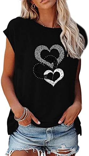 T-Shirt Kadınlar için 2023 kadın Şık Grafik Tees Yaz Kısa Kollu O-boyun Sevimli Baskı Gevşek Fit Tunik Gömlek