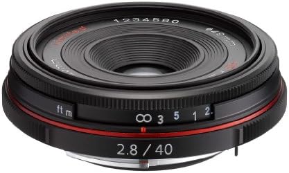 Pentax K-Mount HD DA 40mm f/2.8 Pentax KAF için 40-40mm Sabit Lens (Sınırlı Siyah)