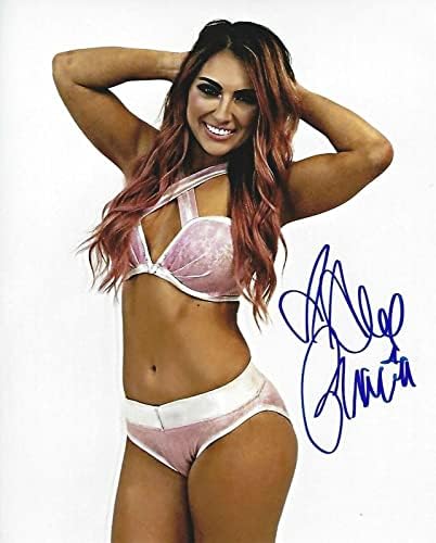 Alex Gracia İmzalı 8x10 Fotoğraf AEW WOW ROH Güreş Kadınları Resim İmzası E-İmzalı Güreş Fotoğrafları
