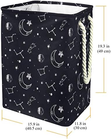 Inhomer Fantezi Yıldız Ay 300D Oxford PVC Su Geçirmez Giysiler Sepet Büyük çamaşır sepeti Battaniye Giyim Oyuncaklar