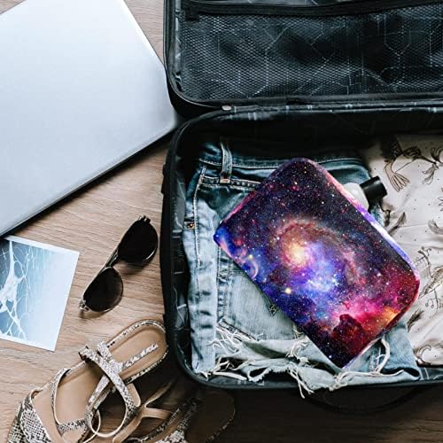 Asılı Seyahat makyaj çantası, Taşınabilir Makyaj Organizatör, Kozmetik Tutucu Fırça Seti, Evren Bulutsusu Uzay