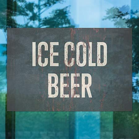 CGSıgnLab / Buz Gibi Bira-Hayalet Yaşlı Pas Pencere Kaplaması / 27 x18