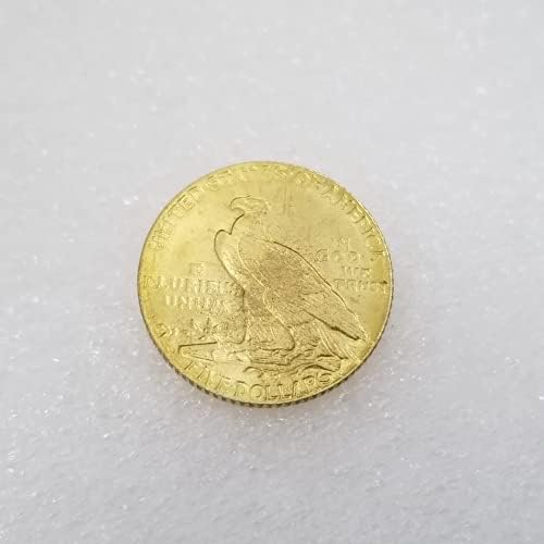 Kocreat Kopya 1911-D Hint Baş Kartal Beş Dolar Altın Sikke-Çoğaltma ABD Hatıra Sikke Şanslı Sikke Hobo Sikke Morgan