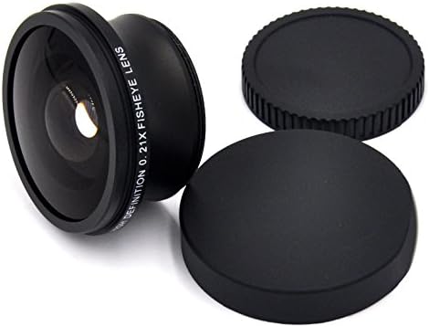 Sony DCR-HC21 0.21 x Yüksek Dereceli Balık Gözü Lens (180 ° Diyagonal Görüş Açısı) + Adım Halkası (25mm-37mm) + Nwv