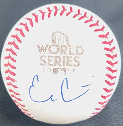 Evan Gattis imzalı 2017 WS Beyzbol PSA / DNA Dünya Serisi imzalı - İmzalı Beyzbol Topları