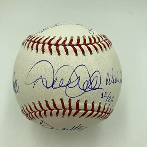Güzel Derek Jeter New York Yankees Kaptanları MLB Beyzbol Steiner COA İmzalı Beyzbol Toplarını İmzaladı