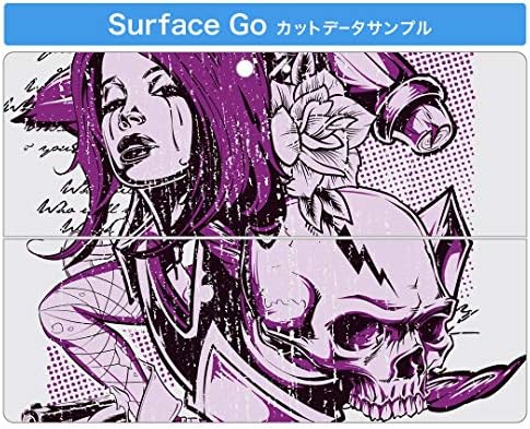 ıgstıcker Çıkartması Kapak Microsoft Surface Go/Go 2 Ultra İnce Koruyucu Vücut Sticker Skins 006458 Karakter Kafatası
