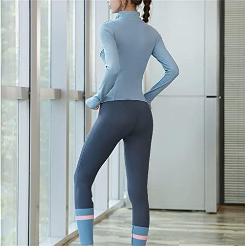 FZZDP Yoga Giyim Setleri Kadın Fitness Spor Pilates Streç Yaz Kısa Kollu Modelleri (Renk: D, Boyutu: Küçük)