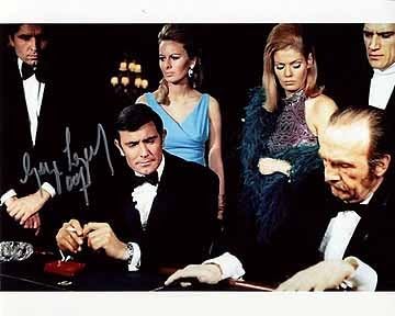 GEORGE LAZENBY (James Bond) 8x10 Erkek Ünlü Fotoğrafı Şahsen İmzalandı
