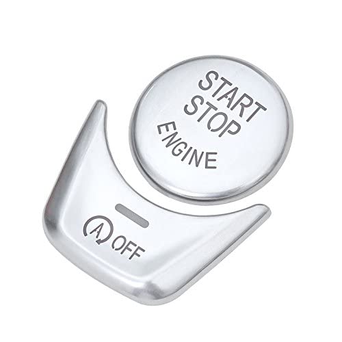 Duoles Gümüş Start Stop Motor Anahtarı düğme kapağı BMW 5 6 7X3X4 Serisi F Şasi F10 F18 F07 F12 F01 F02 F25 F26