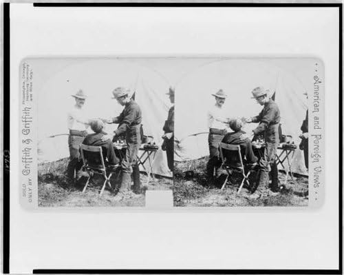 HistoricalFindings Fotoğraf: Stereograf Fotoğrafı, Kamp Diş Hekimliği, İspanyol Amerikan Savaşı, Diş Çekimi, 1898
