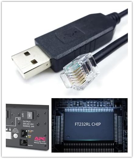 Washinglee 940-0144 Kablo APC UPS, USB Konsol Kablosu APC Ölçülü ve Anahtarlı PDU AP78xx, AP79xx, AP86xx, AP88xx,