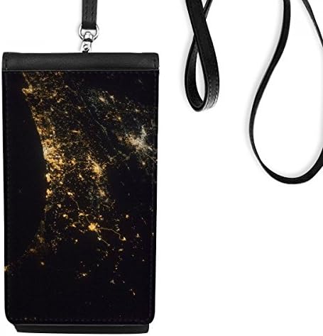 Bakan Amerika Gece Telefon Cüzdan Çanta Asılı Cep Kılıfı Siyah Cep