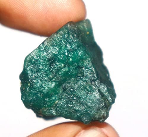 Toprak Mayınlı Doğal Yeşil Zümrüt Şifa Kristal 96.75 Karat Doğal Ham Zümrüt, Kesilmemiş Kaba Gevşek Taş Zambiya