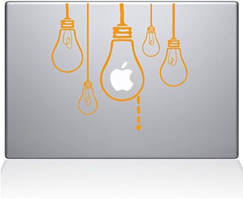 Çıkartma Gurusu 0190-MAC-15P-SY Fikir Ampulleri Çıkartma Vinil Çıkartması, 15 MacBook Pro (2015 ve Üzeri), Sarı