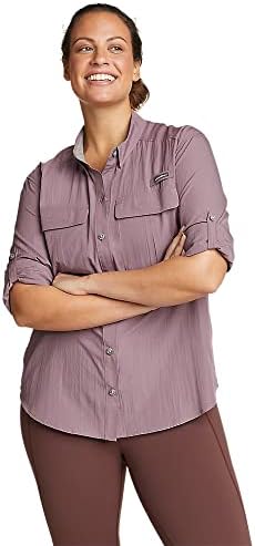 Eddie Bauer Kadın UPF Kılavuzu Uzun Kollu Gömlek