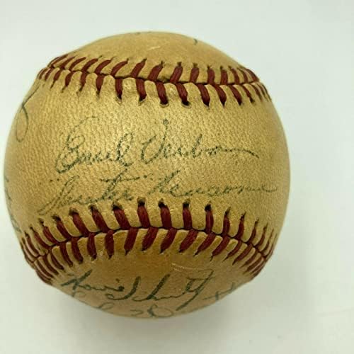 1947 Philadelphia Phillies Takımı Resmi Ulusal Lig Frick Beyzbol İmzalı Beyzbol Toplarını İmzaladı