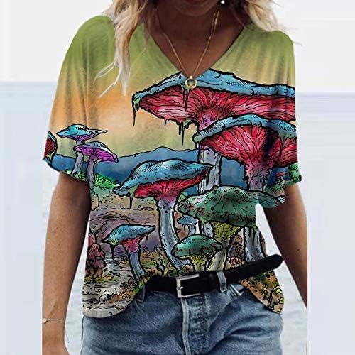 Kadın yazlık t-Shirt Artı Boyutu Tees En Çin Tarzı büyük beden kazak V Yaka Casual Gömlek Kısa Kollu Bluzlar