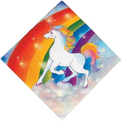 Eğlenceli Express-Unicorn Öğle Peçeteler için Doğum Günü-Parti Malzemeleri - Baskı Sofra - Baskı Peçeteler-Doğum