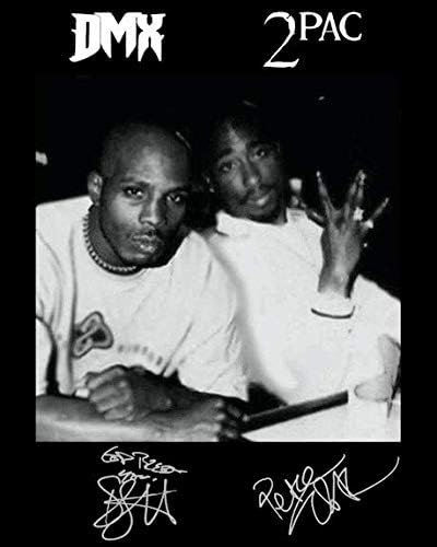 DMX Tupac Shakur Yeniden Baskı İmzalı İmzalı 8x10 Poster Fotoğraf Üreme Baskı Rap Efsaneleri …