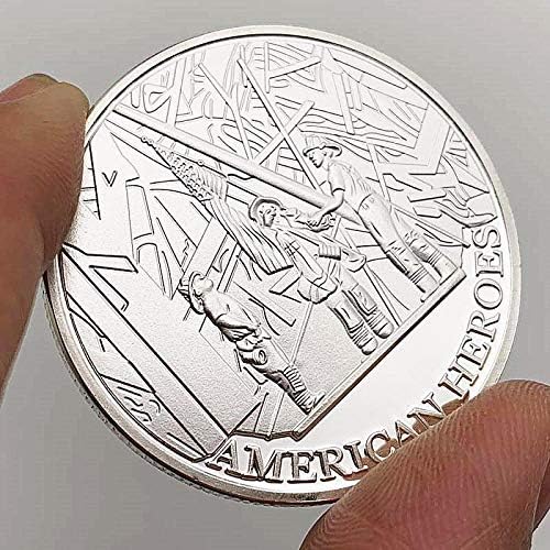 Sertember 11.2001 Amerikan Kahramanlar Hatıra Koleksiyon Hediye Anısına Bu Biz Kayıp Gümüş Kaplama hatıra parası