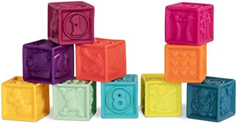 B. Battat Bebek Bloklarından oyuncaklar-Bebekler için istifleme ve Bina Oyuncakları-Sayıları, Şekilleri, Renkleri,