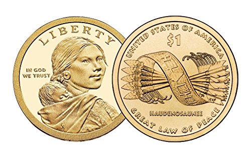 2010'ların Kızılderili (Sacagawea/Altın) Dolar Kanıtı ABD Darphanesi